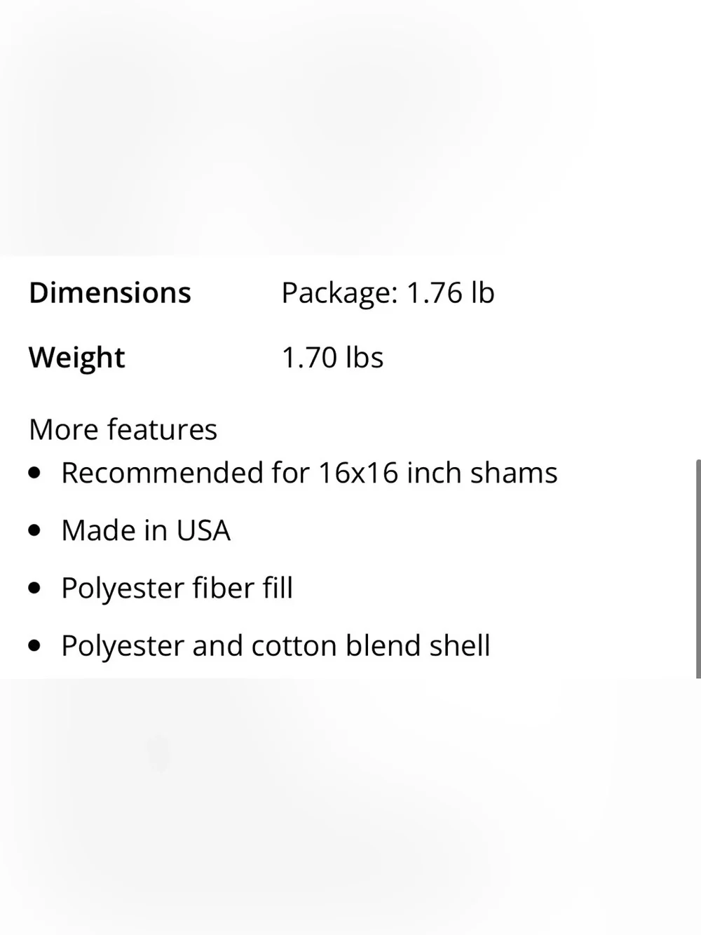 Pillowflex includes insert